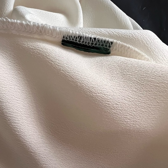 Ralph Lauren Cream Sleeveless Blouse Relaxed Draped - Picture 7 of 8